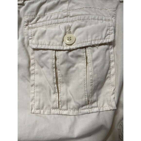 Lucky Brabd Ivory Mid Rise Easy Fit Crop Embroidered Pants Size 14 - Picture 6 of 9